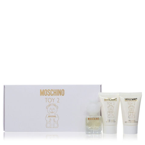 Moschino Toy 2 by Moschino - Gift Set -- .17 oz Mini EDP Spray + .8 oz Body Lotion + .8 oz Shower Gel