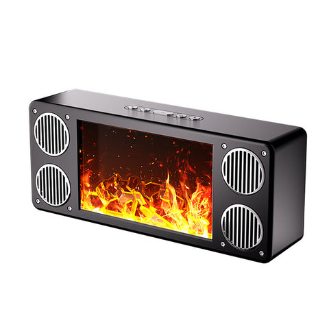 FIREPLACE LIGHT SPKR BLK