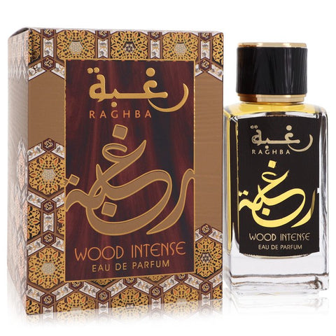 Raghba Wood Intense by Lattafa - Eau De Parfum Spray (Unisex) 3.4 oz