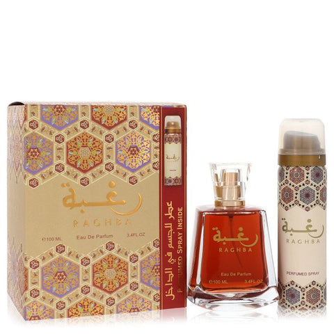 Lattafa Raghba   by Lattafa - Eau De Parfum Spray Plus 1.7 oz Deodorant Spray 3.4 oz