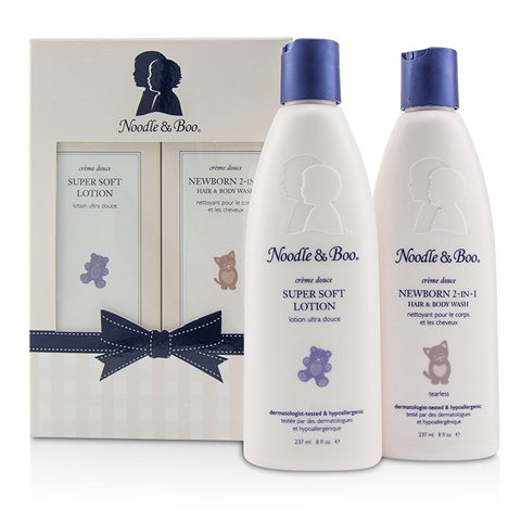 Newborn Gift Set: Newborn 2-in-1 Hair & Body Wash 237ml/8oz + Super Soft Lotion - For Face & Body 237ml/8oz - 2p