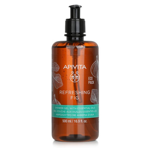 Refreshing Fig Shower Gel With Essential Oils - Ecopack - 500ml/16.9oz