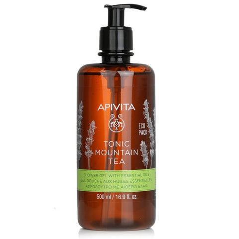 Tonic Mountain Tea Shower Gel With Essential Oils - Ecopack - 500ml/16.9oz