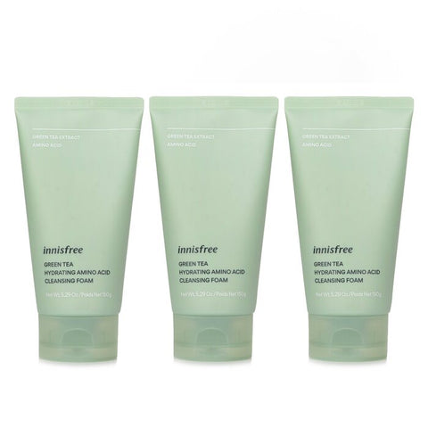 【super Saver Pack】green Tea Hydrating Amino Acid Cleansing Foam X3 - 150g/5.29oz x3