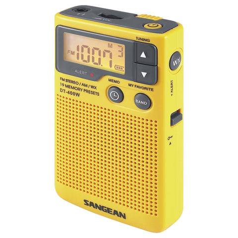AM/FM PCKT RADIO W/WEATHR