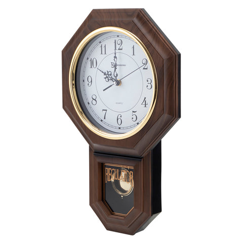 17IN WOOD PENDULUM CLK