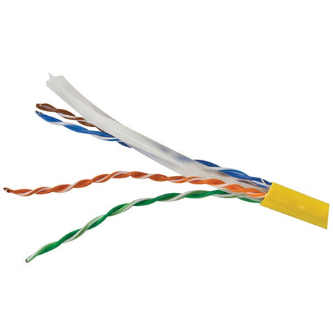 CAT6 UTP CMR 1000FT YLW 2105 CAT-6 U/UTP Solid Riser CMR Cable, 1,000 Ft. (Yellow)