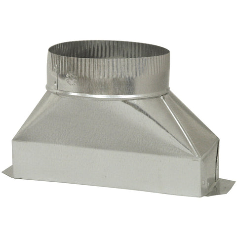 GALV. ROUND TRANSITIONS 2321 Galvanized Rectangular to Round Transition (6 In.)
