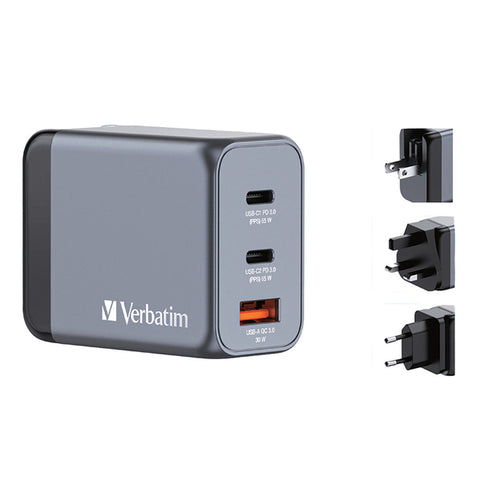 65W 3PORT GAN WALL CHRG