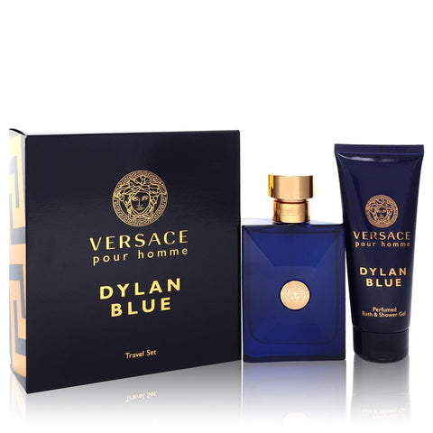 Versace Pour Homme Dylan Blue by Versace - Gift Set -- 3.4 oz Eau de Toilette Spray + 3.4 oz Shower Gel