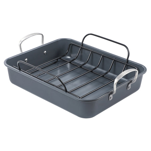 LRG TURKEY RST PAN W/RACK