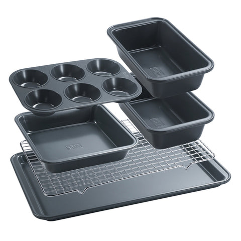 6PC CARB STL BAKEWARE SET