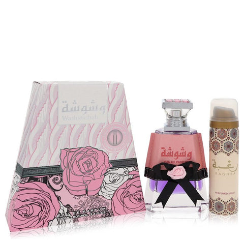 Washwashah by Lattafa - Eau De Parfum Spray Plus 1.7 oz Deodorant 3.4 oz