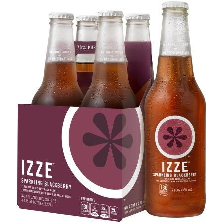 IZZE SPARKLING BLACKBERY ( 6 X 4 PACK )