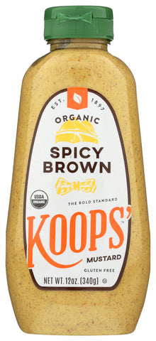 Koops Organic Spicy Brown Mustard (12x12 OZ)