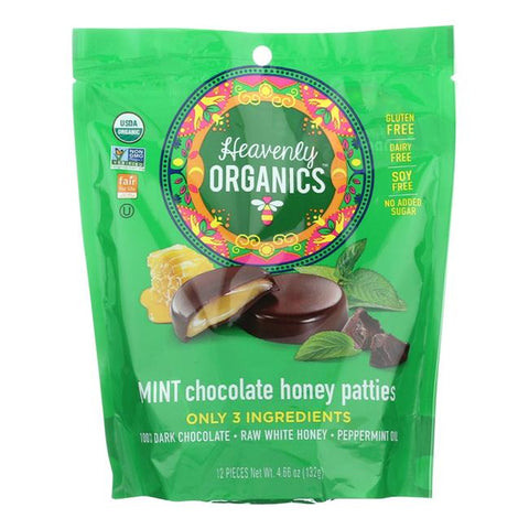 Heavenly Organics Mint Chocolate Honey Patties  (6x4.66 OZ)