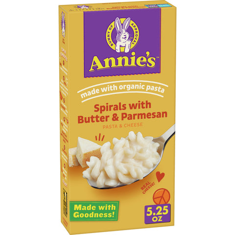 Annie's Homegrown Spirals with Butter & Parmesan (12x5.25Oz)