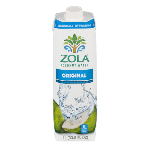 ZOLA 100% NAT CNUT WATER ( 12 X 33.8 OZ   )