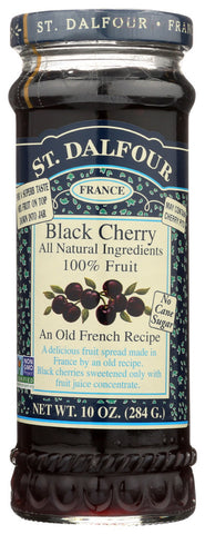 St. Dalfour Black Cherry 100% Fruit Conserve (6x10 Oz)