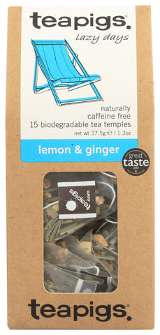 TEAPG LEMON & GINGER ( 6 X 15 BAG  )