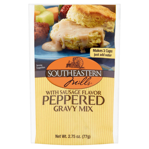 S MILLS GRAVY PPR W/SAUS ( 24 X 2.75 OZ   )