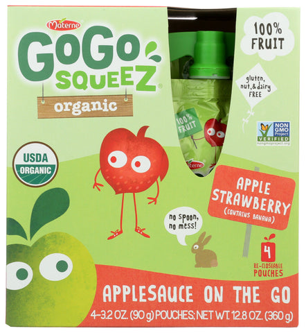 OG1 GOGO SQZ APL/STRAW ( 12 X 4 PACK )
