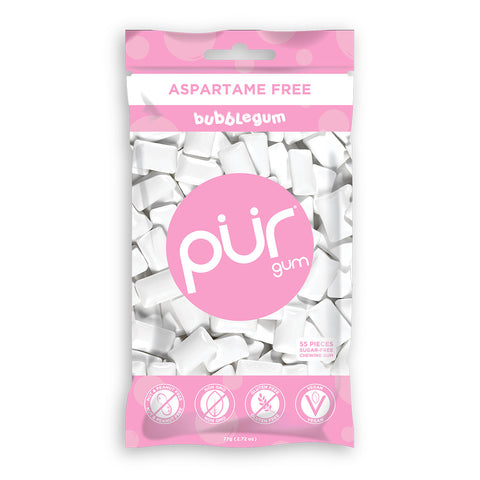 PUR GUM BUBBLE 55 PC ( 12 X 77 GRAM )