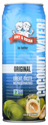 Amy & Brian Natural Coconut Juice Pulp Free (12x17.5 Oz)