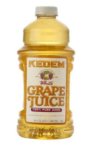 KEDEM GRAPE JUICE WHITE ( 8 X 64 OZ   )