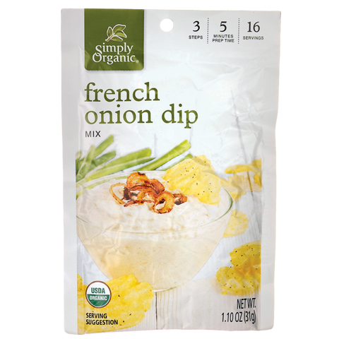 Simply Organic French Onion Dip (12x1.1 Oz)