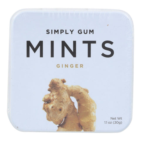 SMPLY GUM GINGER MINTS ( 6 X 30 CT   )