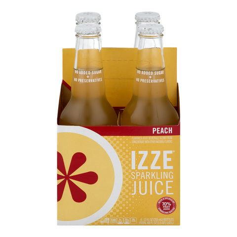 IZZE SPARKLING PEACH ( 6 X 4 PACK )