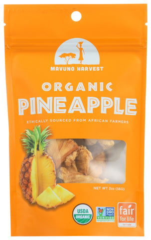 Mavuno Harvest Organic Dried Pineapple (6x2 OZ)