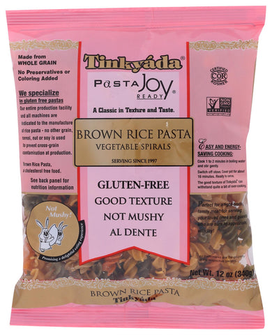 Tinkyada Spiral vegetable Brown Rice Pasta (12x12 Oz)