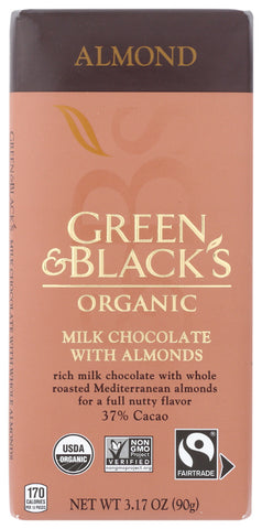 OG2 GRN/BLK M CHOC W/ALM ( 10 X 3.17 OZ   )