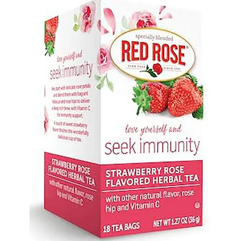 RED ROSE TEA STRW RS HRB ( 6 X 18 EA   )