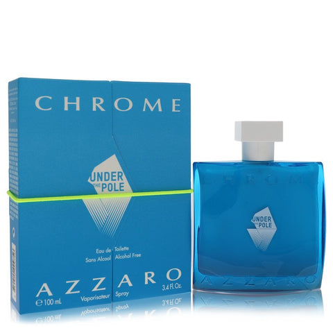 Chrome Under The Pole by Azzaro - Eau De Toilette Spray (Alcohol Free) 3.4 oz