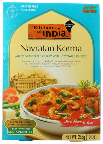 Kitchens Of India Curry Mixed Vegetable With Cottage Cheese (6x10Oz)