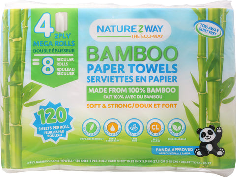 NATZWY DSPBL TOWEL BMBOO ( 8 X 4 CT   )