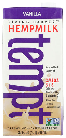 Living Harvest Vanilla Hempmilk (12x32 Oz)