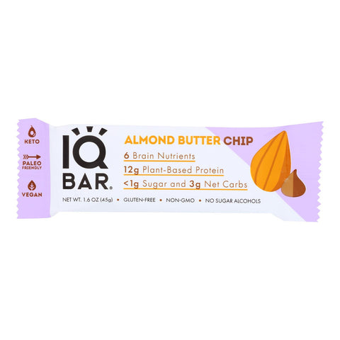 IQ BAR ALMD BUTTER CHIP ( 12 X 1.6 OZ   )