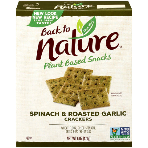 BTN CRKR SPINACH GARLIC ( 6 X 6.5 OZ   )