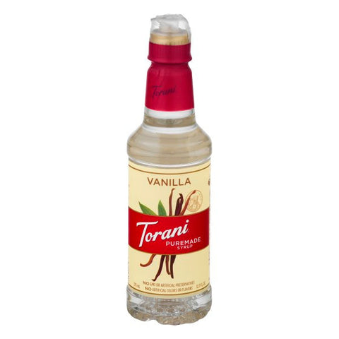 TORANI VANILLA SYRUP ( 4 X 12.7 OZ   )