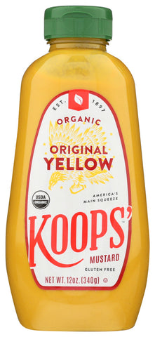 Koops Organic Yellow Mustard (12x12 OZ)