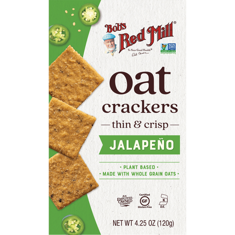 BOBS CRACKERS OAT JLPENO ( 5 X 4.25 OZ   )