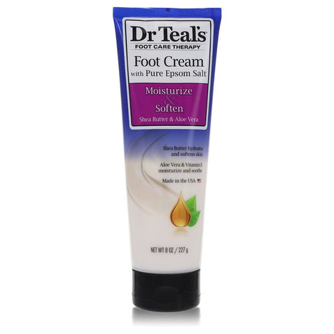 Dr Teal's Pure Epsom Salt Foot Cream by Dr Teal's - Pure Epsom Salt Foot Cream with Shea Butter & Aloe Vera & Vitamin E 8 oz