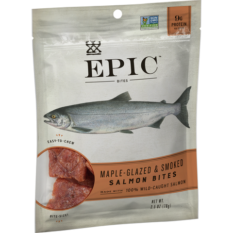EPIC BITES SALM MPL GLZD ( 8 X 2.5 OZ   )