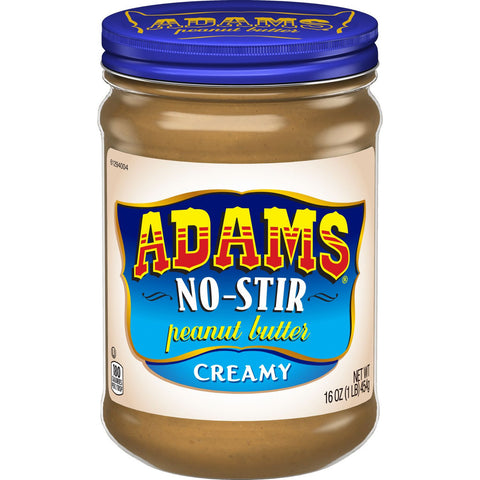 ADAMS NO STIR CRMY PB ( 12 X 16 OZ   )