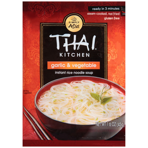 Thai Kitchen Instant Rice Noodle Soup Garlic & Vegetable (12x1.6 OZ)