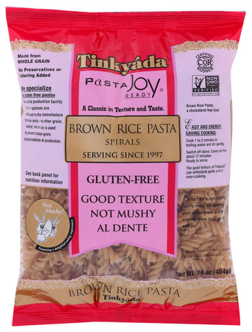 Tinkyada Spirals Brown Rice Pasta (12x16 Oz)